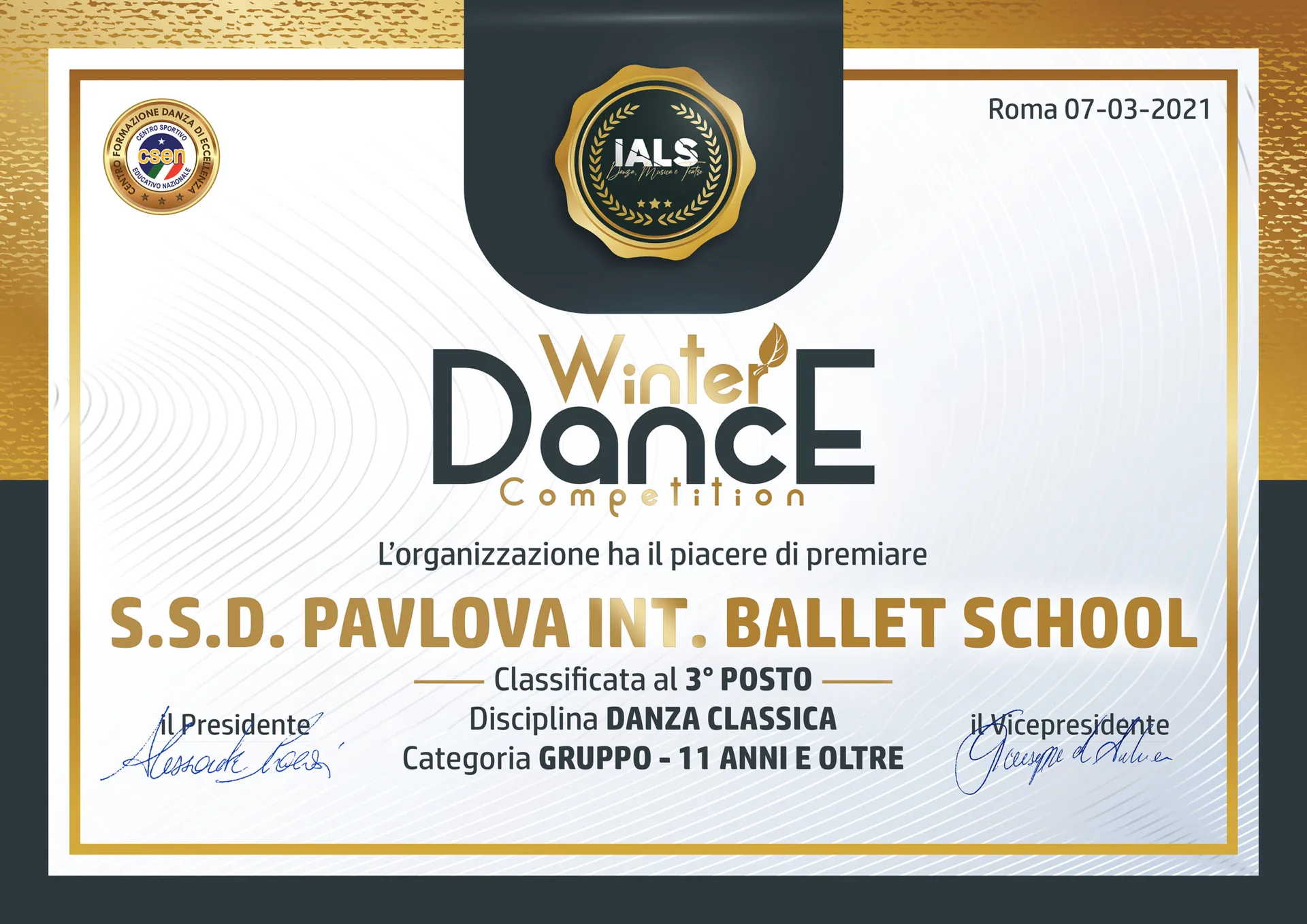 Lezione di danza classica